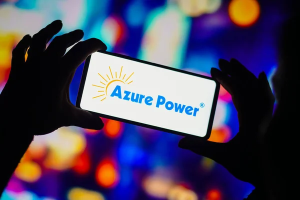 August 2022 Brazil Photo Illustration Azure Power Global Limited Logo — Stock Photo, Image