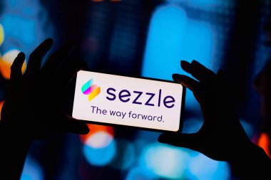 August 24, 2022, Brazil. In this photo illustration, the Sezzle logo is displayed on a smartphone screen