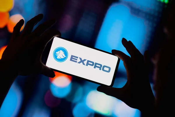 August 2022 Brazil Photo Illustration Expro Logo Displayed Smartphone Screen —  Fotos de Stock