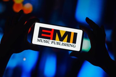 September 6, 2022, Brazil. In this photo illustration, the EMI Music Publishing logo is displayed on a smartphone screen