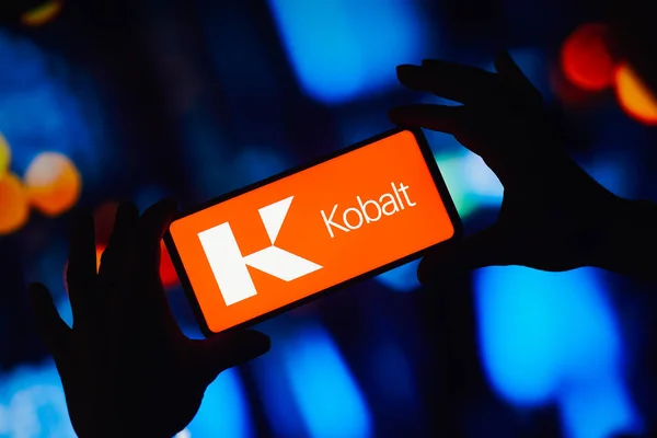September 2022 Brazil Photo Illustration Kobalt Music Group Logo Displayed — стокове фото