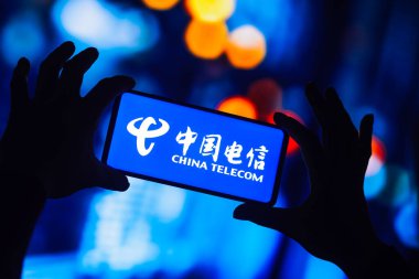 14 Eylül 2022, Brezilya. Bu resimde, Çin Telekom Şirketi Limited logosu bir akıllı telefonda sergilenmektedir.