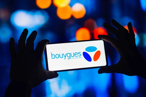 Septiembre 2022 Brasil Esta Ilustración Fotográfica Logotipo Bouygues Telecom Muestra — Foto de Stock