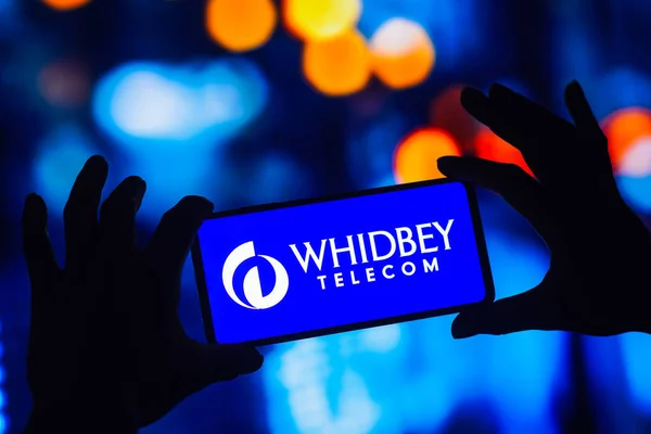 Settembre 2022 Brasile Questa Illustrazione Fotografica Logo Whidbey Telecom Viene — Foto Stock