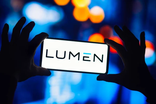 September 2022 Brazil Photo Illustration Lumen Technologies Logo Seen Displayed — Stock Photo, Image
