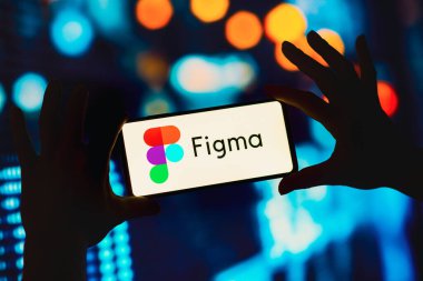 19 Eylül 2022, Brezilya. Bu resimde Figma logosu akıllı bir telefondan gösteriliyor.