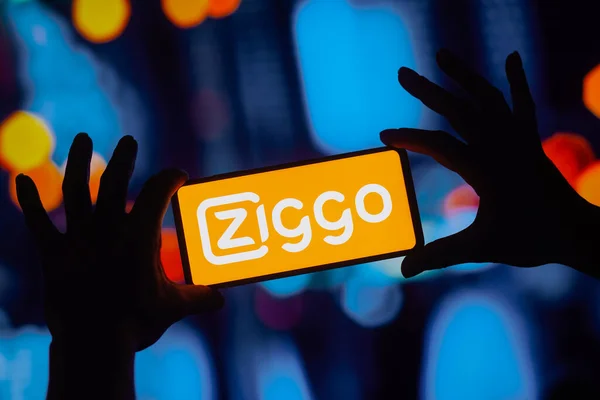 September 2022 Brazilië Deze Foto Illustratie Het Ziggo Holding Logo — Stockfoto