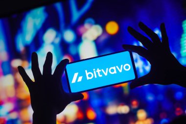 26 Eylül 2022, Brezilya. Bu resimde, Bitvavo logosu akıllı telefondan gösteriliyor.