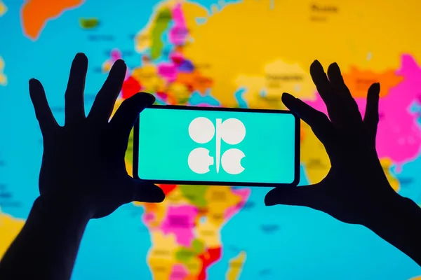 2022年9月27日 ブラジル この写真は スマートフォンに表示されている石油輸出国機構 Opec のロゴです — ストック写真
