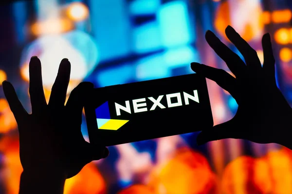 Října 2022 Brazílie Této Fotografii Smartphonu Zobrazeno Logo Nexon Ltd — Stock fotografie