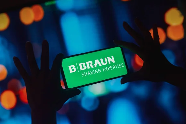 Octubre 2022 Brasil Esta Ilustración Fotográfica Logotipo Braun Holding Gmbh — Foto de Stock