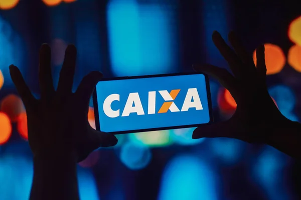 Października 2022 Brazylia Tym Zdjęciu Logo Caixa Econmica Federal Cef — Zdjęcie stockowe