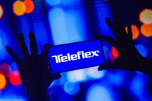 Жовтня 2022 Року Бразилія Цій Фотографії Логотип Teleflex Incorporated Відображається — стокове фото