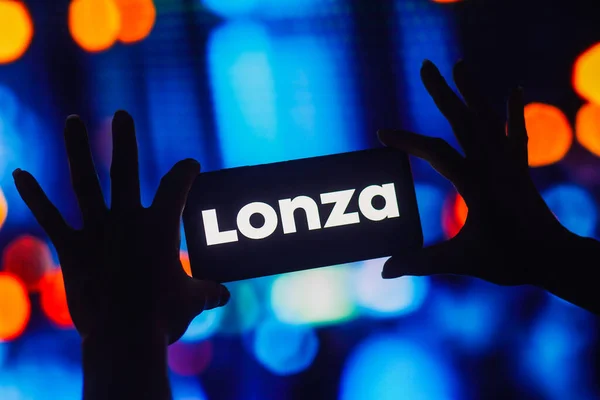 Oktober 2022 Brasilien Dette Billede Illustration Vises Lonza Group Logoet - Stock-foto