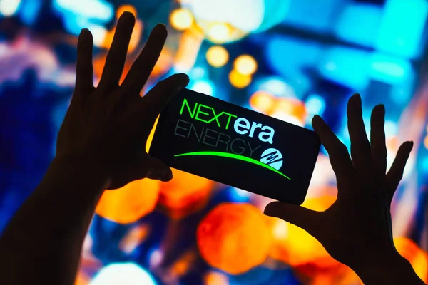 Oktober 2022 Brazilië Deze Foto Illustratie Wordt Het Nextera Energy — Stockfoto