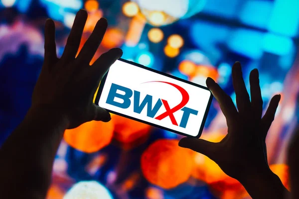 Жовтня 2022 Року Бразилія Цій Фотографії Логотип Bwx Technologies Відображається — стокове фото