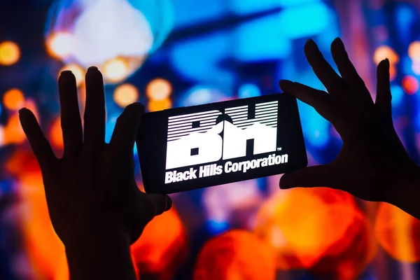 Października 2022 Brazylia Tym Zdjęciu Logo Black Hills Corporation Jest — Zdjęcie stockowe