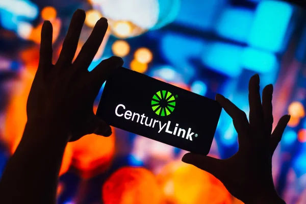 Outubro 2022 Brasil Nesta Foto Ilustração Logotipo Centurylink Exibido Uma — Fotografia de Stock