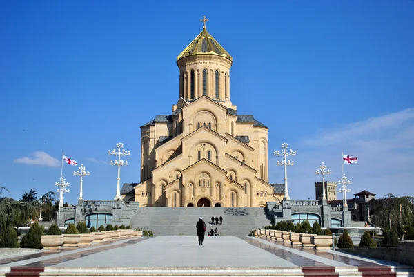 Dreifaltigkeitskathedrale, Tiflis, Georgien lizenzfreie Stockfotos