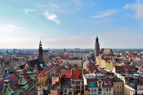 Veduta aerea di WrocLiguaw, Polonia Foto Stock