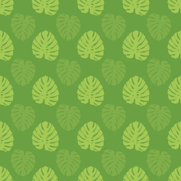 Vector plam hojas sin costura patrón de fondo para el verano — Archivo Imágenes Vectoriales