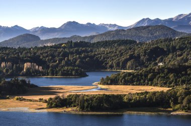 Nahuel huapi Gölü, Patagonya Arjantin, bariloche yakınındaki panoramik noktasından