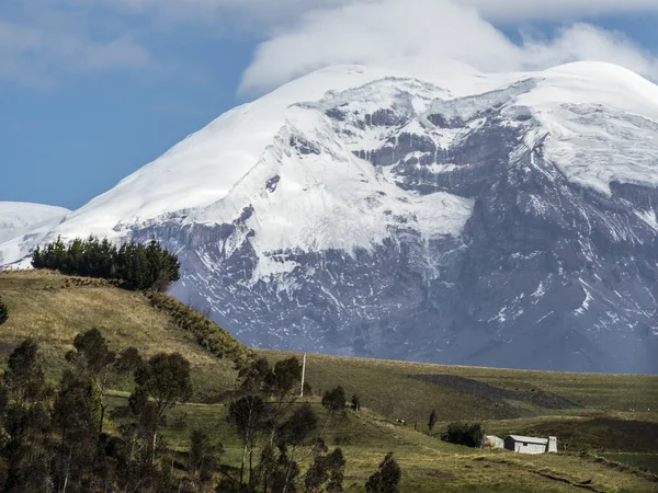 Estratovolcán Chimborazo, Cordillera Occidental, Andes, Ecuador —  Fotos de Stock
