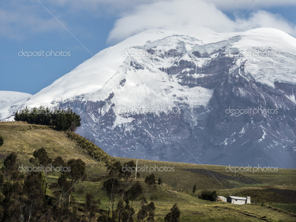 Stratovolcano Chimborazo Cordillera Occidental Andes Ecuador