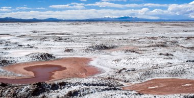 Kuzeybatı Arjantin - salinas grandes manzara çöl.