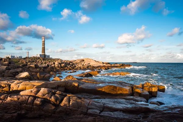 Farol em Cabo Polonio, Rocha, Uruguai — Fotografia de Stock