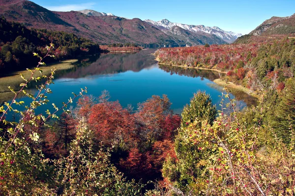 Jesień w bariloche, patagonia, Argentyna — Zdjęcie stockowe