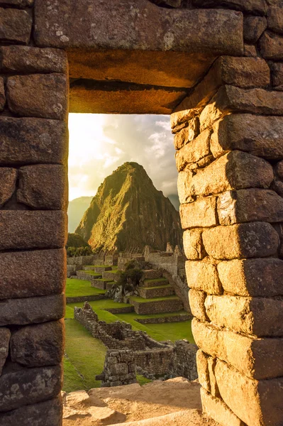 Machu picchu, peruánských Andách, posvátné údolí — Stock fotografie