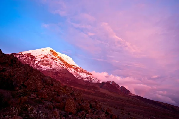 チンボラソ火山。エクアドル — ストック写真