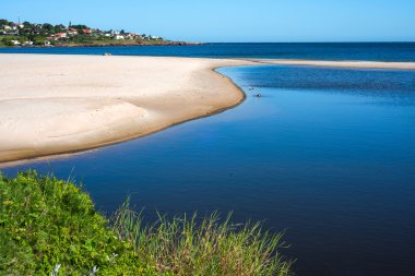 Punta colorada beach Priapolis'e uruguay'nın İlçesi yakınlarında