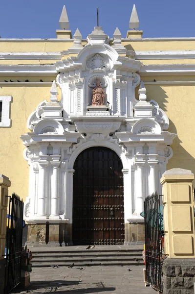 San francisco klasztor, centrum lima, peru — Zdjęcie stockowe