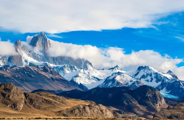 Fitz Roy Mountain, El Chalten, Patagonia, Glaciers National Park clipart