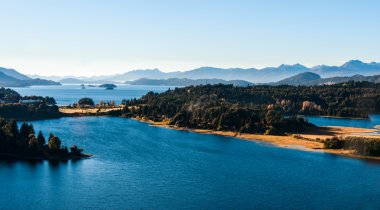 Nahuel Huapi Gölü, Patagonya Arjantin, Bariloche yakınlarında.
