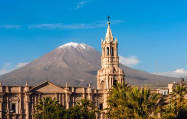 Şehir: arequipa Güney Peru volkan el misti bakan.