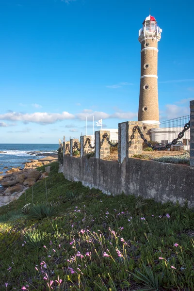 Maják v jose ignacio poblíž punta del este, uruguay — Stock fotografie