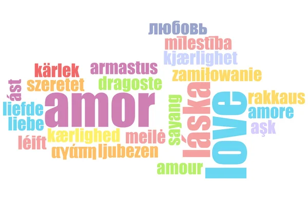 Love in Many Languages — Stock Photo, Image