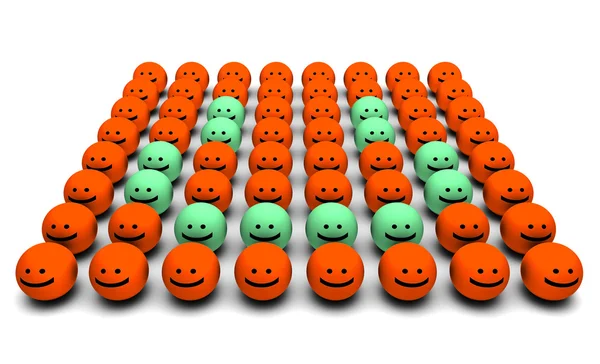 Smiley Faces Background — Stock Photo, Image