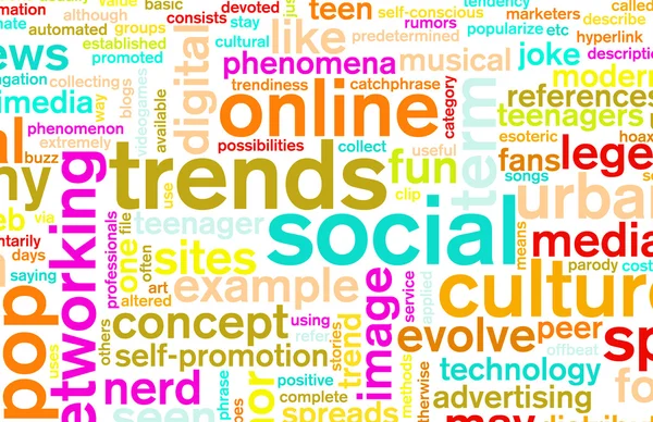 Sociální trendy — Stock fotografie
