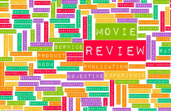 Movie Review — Stock Photo, Image