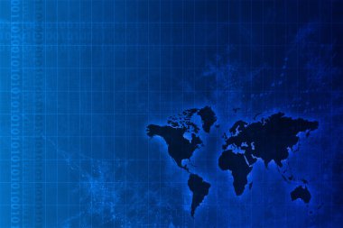 Kurumsal dünya çapında büyüme soyut