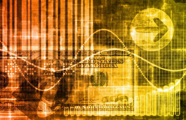 Orange Geld Technologie geschäftlichen Hintergrund — Stockfoto