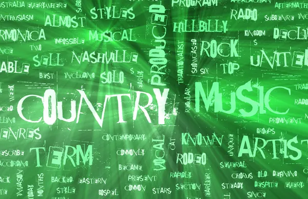 Género de música country como fondo grunge — Foto de Stock