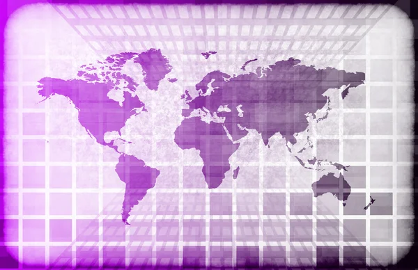Grunge-Welt der Informationstechnologie — Stockfoto