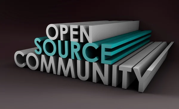 Comunidad de código abierto — Foto de Stock