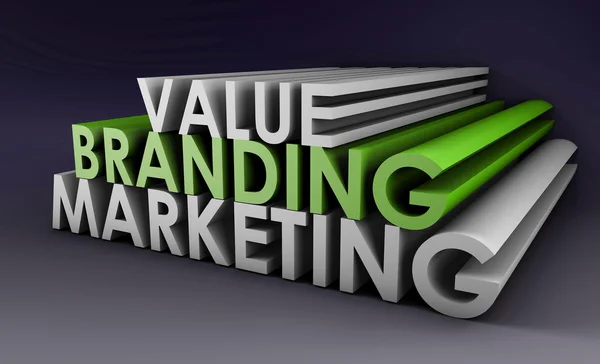 Branding och marknadsföring — Stockfoto