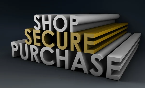 Shop Securely Online — Stock Photo, Image